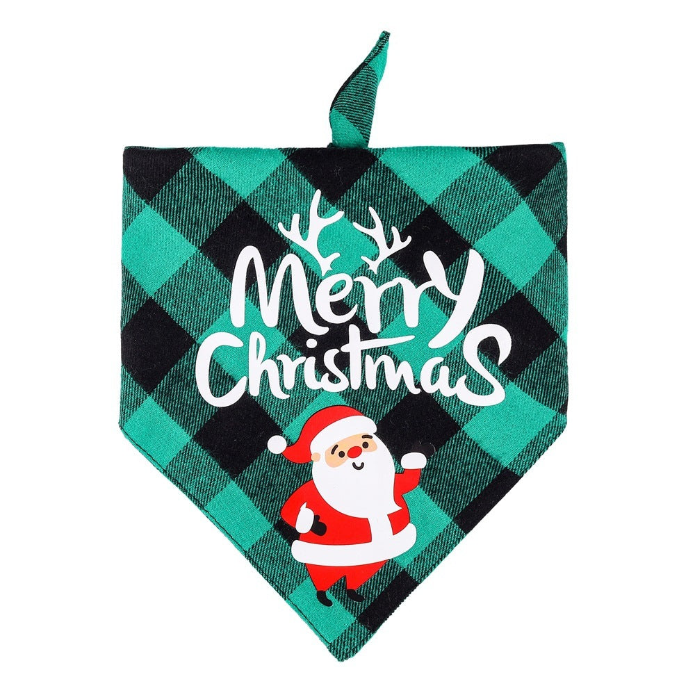 Stylish Christmas Dogs Bib Saliva Towel Pet Collar Scarf For Cat Dog Xams Decor Best Price