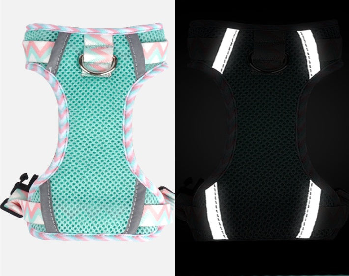 No-Pull Dog Harness with Reflective Stripes - Adjustable Vest Harness with Handle for Training & Walking