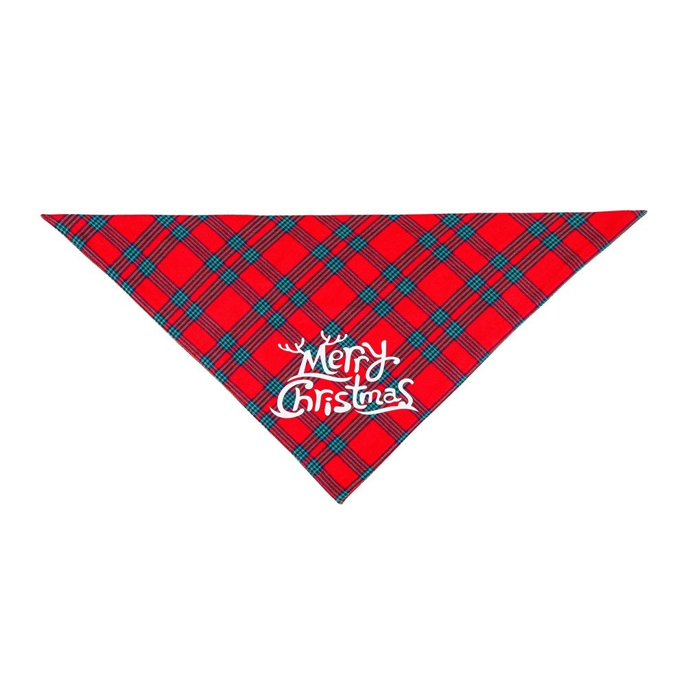 Stylish Christmas Dogs Bib Saliva Towel Pet Collar Scarf For Cat Dog Xams Decor Best Price