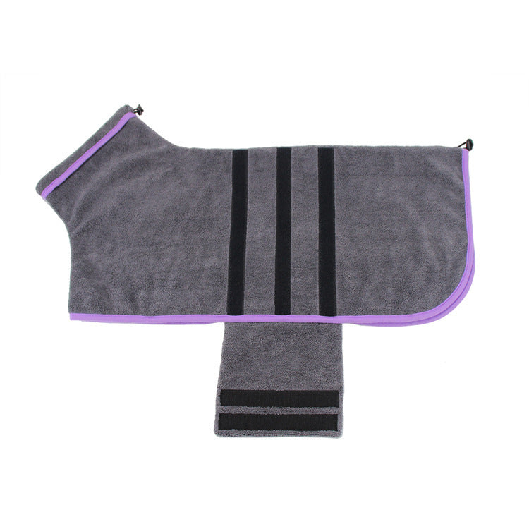 Multi Color Absorbent All Inclusive Pet Bathrobe