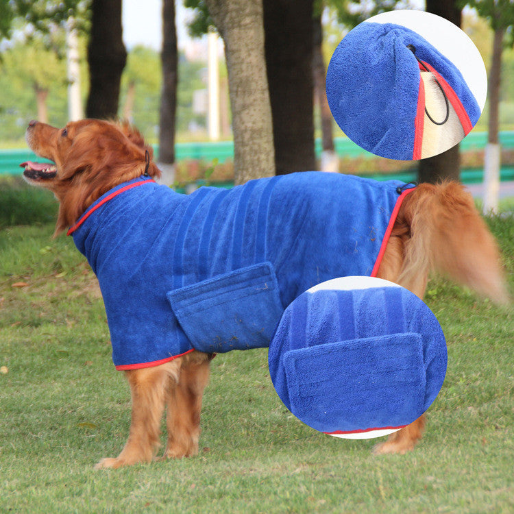 Multi Color Absorbent All Inclusive Pet Bathrobe